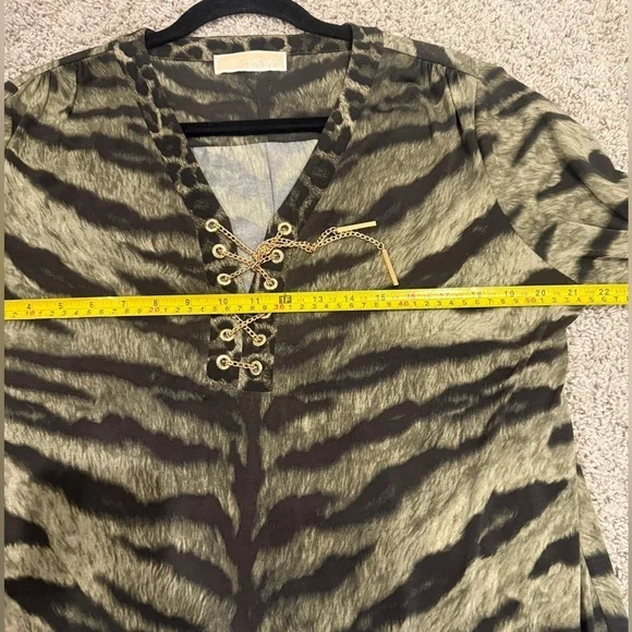 MICHAEL Michael Kors Zebra Print Lace-Up Dress - Picture 6 of 6